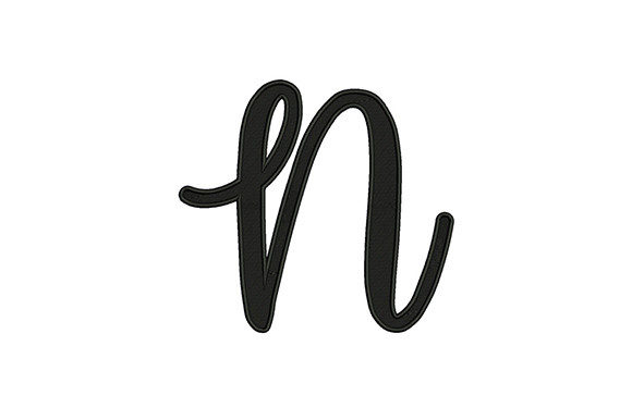 Alphabet N: Elegant Embroidery for Personalized Gifts