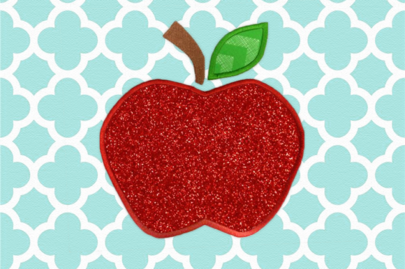 Charming Apple with Leaf Applique for Premium Sweatshirts