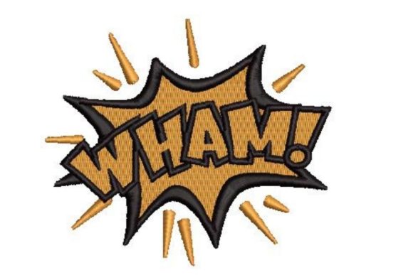 Comic Book Speech Bubble Wham for Apparel