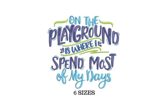Playground: A Sweet Embroidery Design for Teacher Gifts