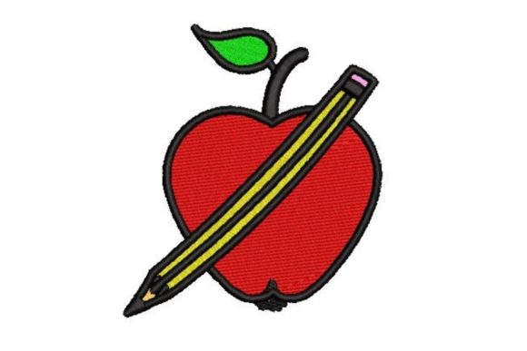 School Apple with Pencil: An Embroidery Seller’s Review