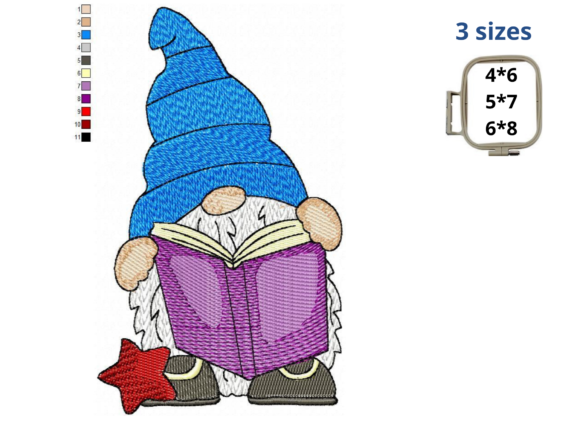 School Gnome with Book: An Embroidery Seller's Review