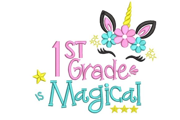 Unicorn 1st Grade Magical Embroidery